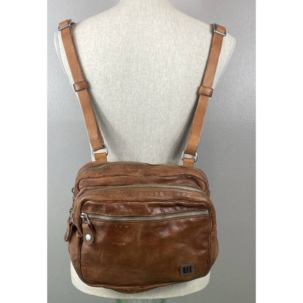 RARE VHTF A.S. 98 Brewer Backpack Brown Distressed Leather Medium Size